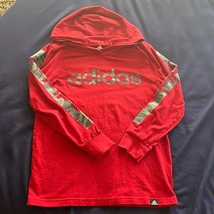 Boys size 8 adidas hooded long sleeve